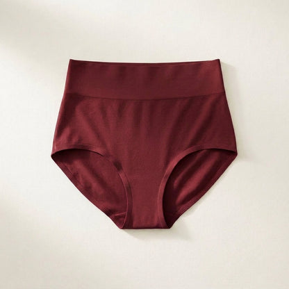 Maggie's high-waisted smoothing brief in lava red